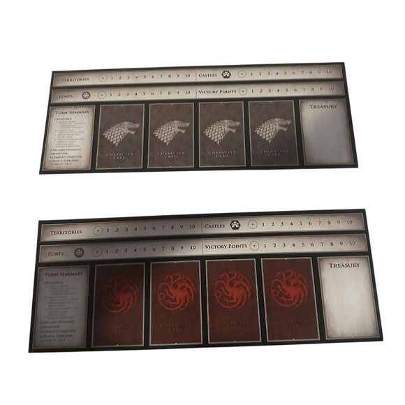 Hasbro Risk Game of Thrones Board Game Set of 7 Player Boards Replacement Parts - Picture 6 of 9